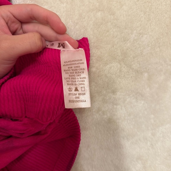 Y2K Hot Pink Off-Shoulder Mini Dress One Size - Picture 4 of 4